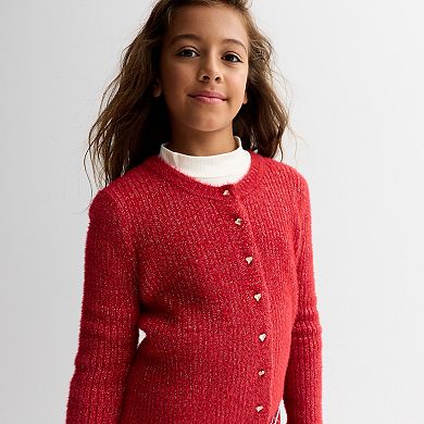 Girls 6-20 SO® Crewneck Cardigan Sweater in Regular & Plus Size