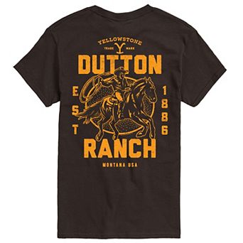 Men's Yellowstone Dutton Ranch Est 1886 Graphic Tee