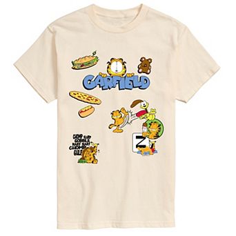 Men's Garfield Icons Collage Graphic Tee