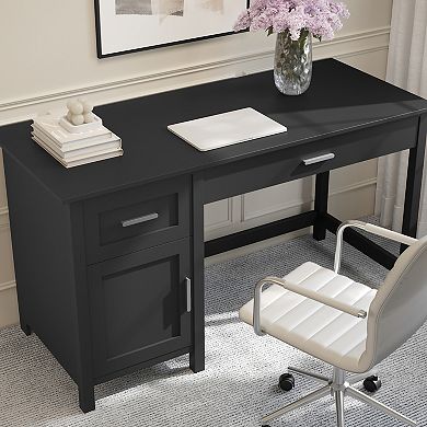 Martha Stewart Shaker Style Home Office Desk with Storage