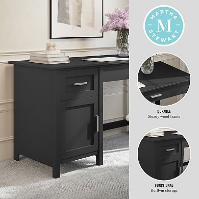 Martha Stewart Shaker Style Home Office Desk with Storage
