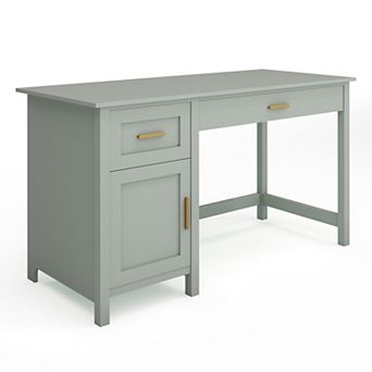 Martha Stewart Shaker Style Home Office Desk with Storage
