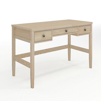Martha Stewart Writing Desk with 3 Drawers and Tapered Legs
