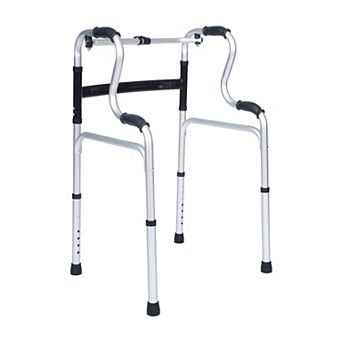 Emma and Oliver Height-Adjust Lightweight Bi-Level Foldable Walker with Dual-Type Frame