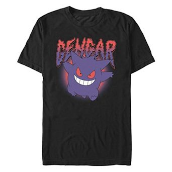 Big & Tall Pokemon Gengar In Action Poster Graphic Tee