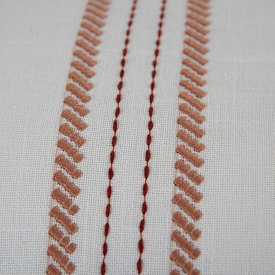 Rizzy Home Woven Stitch Seed Embroidery Rectangle Throw Pillow Cover