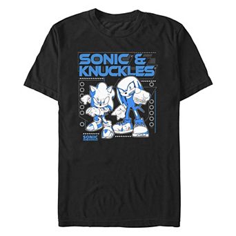 Big & Tall Sonic the Hedgehog Sonic & Knuckles Poster Graphic Tee