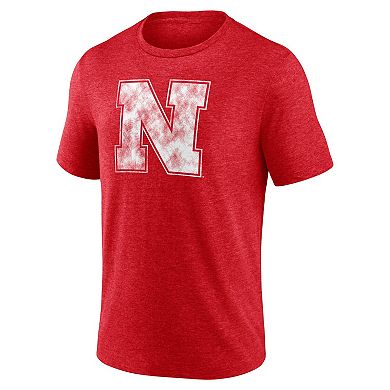 Men's Scarlet Nebraska Huskers Classic Primary Tri-Blend T-Shirt