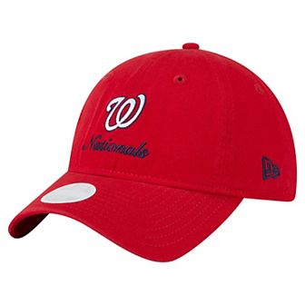 Women's�New Era Red Washington Nationals Preppy Team 9TWENTY Adjustable Hat