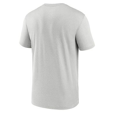 Men's Nike Gray Ohio State Buckeyes 2025 Sideline Small Logo Legend Performance T-Shirt