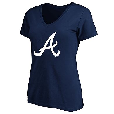Women's Profile Ronald Acu̱a Jr. Navy Atlanta Braves Plus Size Name & Number T-Shirt