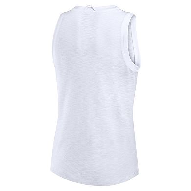 Women's Fanatics White Boston Bruins Activate Slub Tank Top