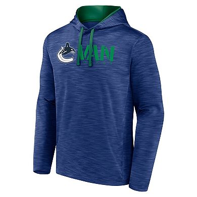 Men's Blue Vancouver Canucks Head Start Pullover Hoodie