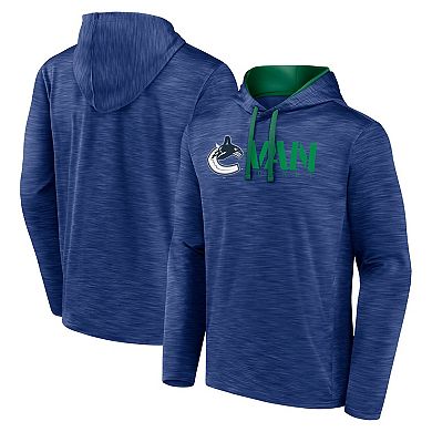Men's Blue Vancouver Canucks Head Start Pullover Hoodie