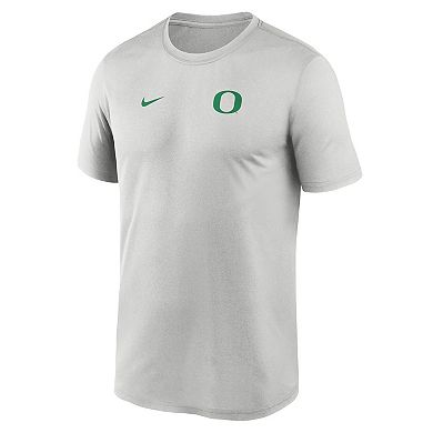 Men's Nike Gray Oregon Ducks 2025 Sideline Small Logo Legend Dri-FIT T-Shirt