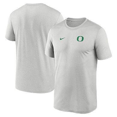 Men's Nike Gray Oregon Ducks 2025 Sideline Small Logo Legend Dri-FIT T-Shirt
