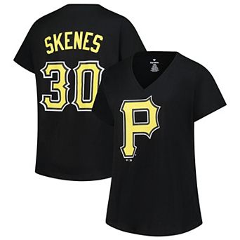 Women's�Profile Paul Skenes Black Pittsburgh Pirates Plus Size Name & Number V-Neck T-Shirt