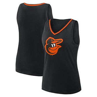 Women's Black Baltimore Orioles Stellar Win V-Neck Tank Top