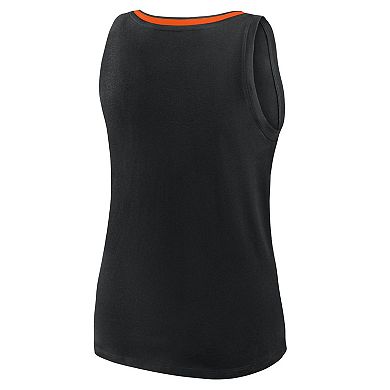 Women's Black Baltimore Orioles Stellar Win V-Neck Tank Top