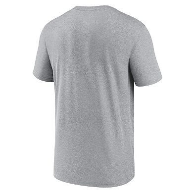 Men's Nike Heather Charcoal New York Giants Primetime Legend Logo Performance T-Shirt