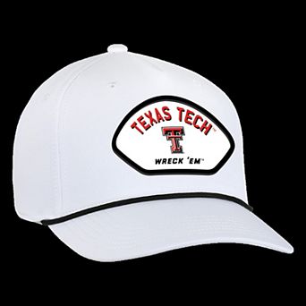 Men's�Ahead White Texas Tech Red Raiders Alto Rope Adjustable Hat