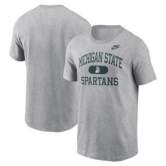 Men's Nike Heather Gray Michigan State Spartans Legacy Alma Mater T-Shirt