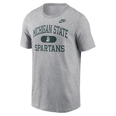 Men's Nike Heather Gray Michigan State Spartans Legacy Alma Mater T-Shirt
