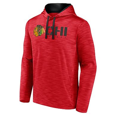 Men's Red Chicago Blackhawks Head Start Pullover Hoodie