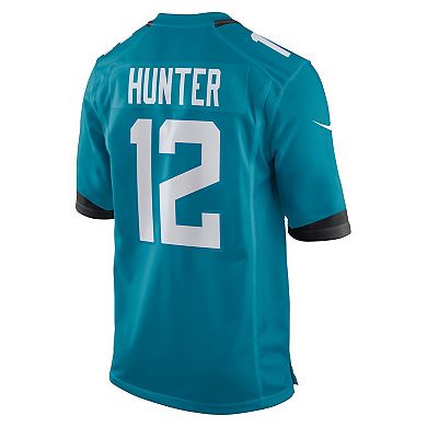 Men's Nike Travis Hunter Teal Jacksonville Jaguars 2025 NFL Draft First Round Pick Game Jersey