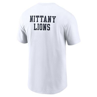 Men's Nike White Penn State Nittany Lions 2-Hit Stacked T-Shirt