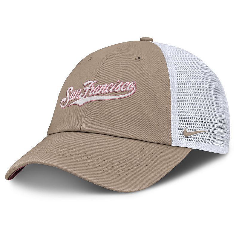 Unisex Nike Khaki/White San Francisco Giants Club Trucker Adjustable Hat, 