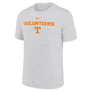 Men's Nike Ash Tennessee Volunteers 2025 Sideline Velocity Performance T-Shirt