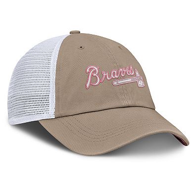 Unisex Nike Khaki/White Atlanta Braves Mother's Day Club Trucker Adjustable Hat