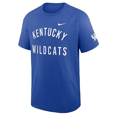 Men's Nike Royal Kentucky Wildcats Ready Raglan Premium Performance T-Shirt
