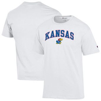 Men's Champion® White Kansas Jayhawks Arched Logo T-Shirt
