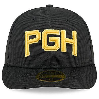 Men's New Era Black Pittsburgh Pirates City Connect Batting Practice Low Profile 59FIFTY Fitted Hat