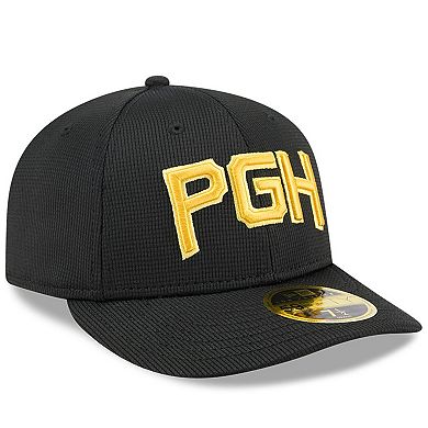 Men's New Era Black Pittsburgh Pirates City Connect Batting Practice Low Profile 59FIFTY Fitted Hat