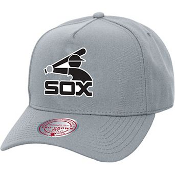 Unisex Mitchell & Ness Gray Chicago White Sox Basic Coop Pro Adjustable Hat