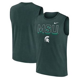 Men's Nike Green Michigan State Spartans Primetime Tricode Legend Performance Tank Top