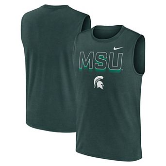 Men's Nike Green Michigan State Spartans Primetime Tricode Legend Performance Tank Top