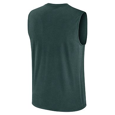 Men's Nike Green Michigan State Spartans Primetime Tricode Legend Performance Tank Top