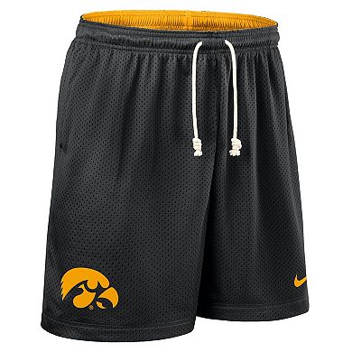 Men's Nike Black/Gold Iowa Hawkeyes 2025 Sideline Reversible Performance Shorts