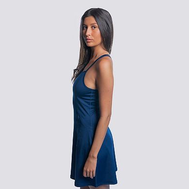 Women's Lusso Navy New York Yankees Ciara Strappy Dress