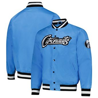 Unisex��Charlie Hustle Light Blue UCF Knights Full-Snap Varsity Jacket