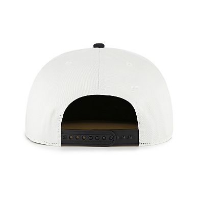 Men's '47 White/Black San Francisco Giants Foundation Captain Snapback Hat
