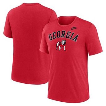 Men's Nike Heather Red Georgia Bulldogs Legacy Arch Tri-Blend T-Shirt