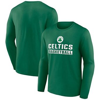Men's Kelly Green Boston Celtics Let's Go Long Sleeve T-Shirt