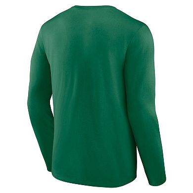Men's Kelly Green Boston Celtics Let's Go Long Sleeve T-Shirt
