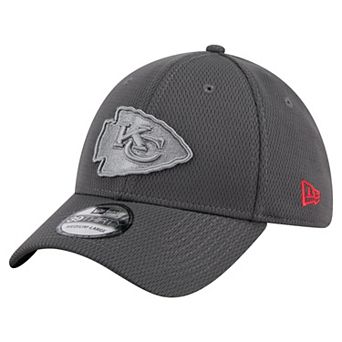 Men's New Era Graphite Kansas City Chiefs Main 39THIRTY Flex Hat