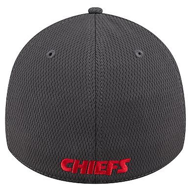 Men's New Era Graphite Kansas City Chiefs Main 39THIRTY Flex Hat